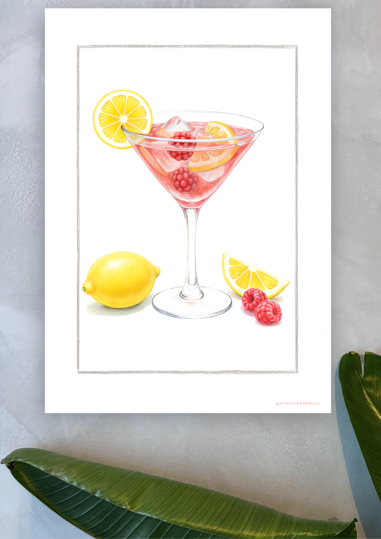 Martini de frambuesa - Lámina artística