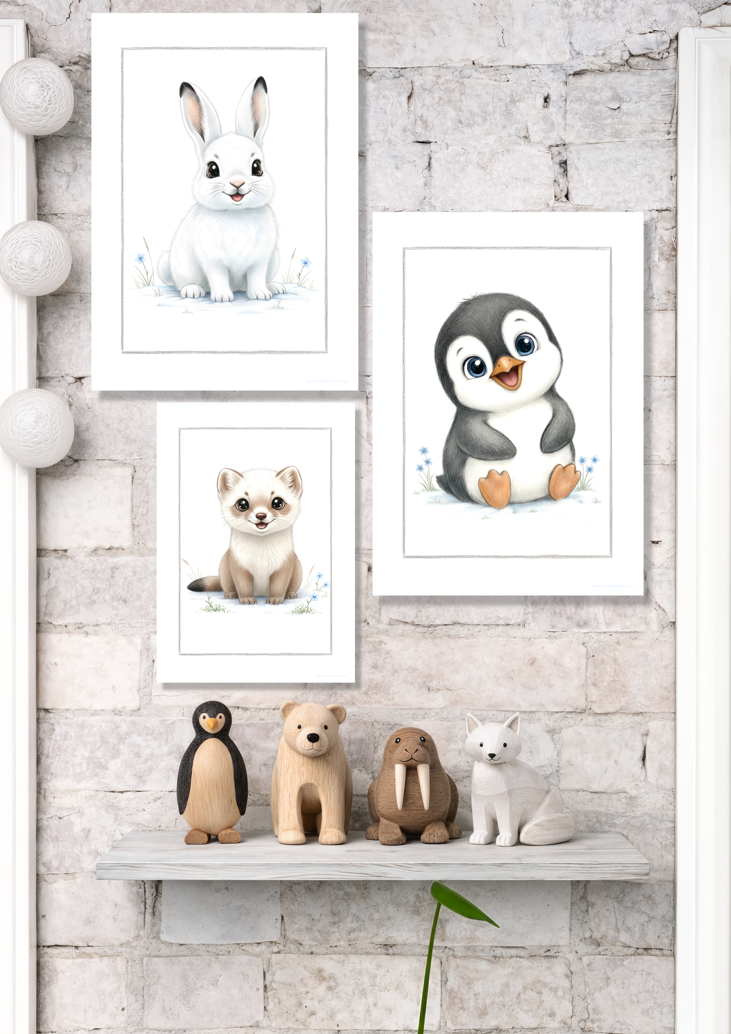 Little Polar Rabbit - Art Print