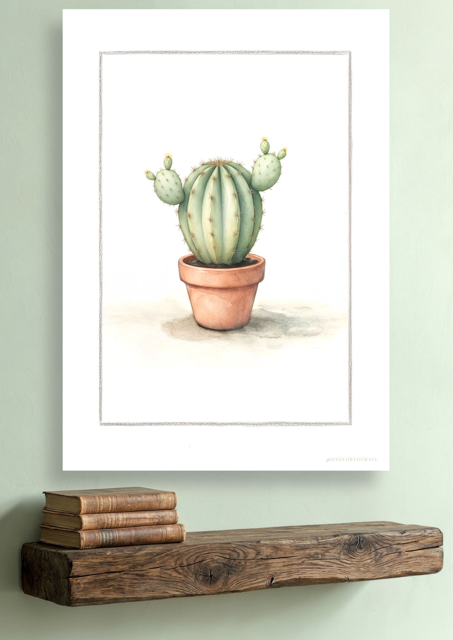 Cactus Opuntia - Lámina artística