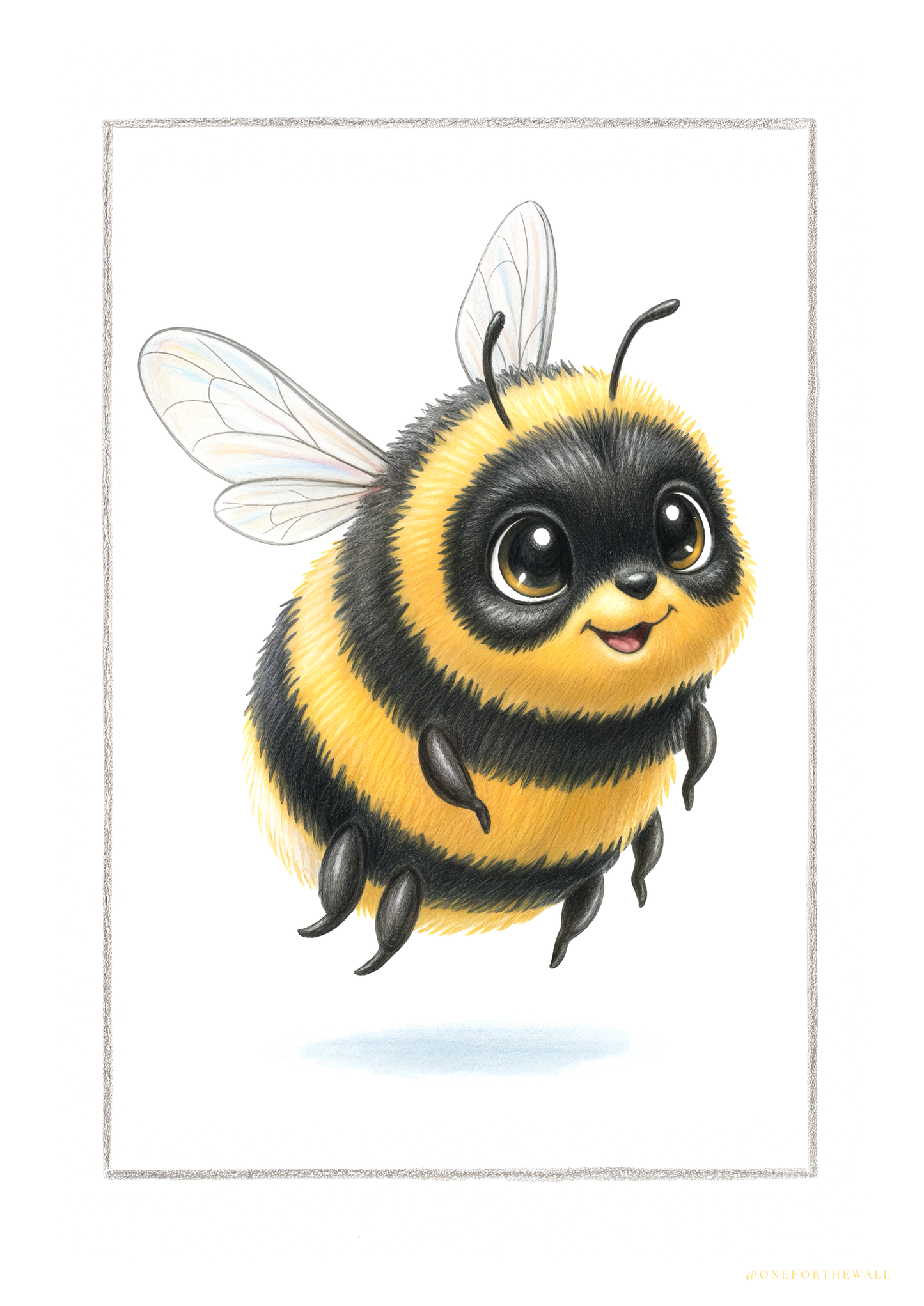 Little Bumble Bee - Art Print