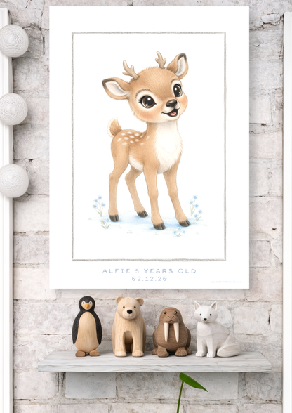 Little Reindeer - Art Print
