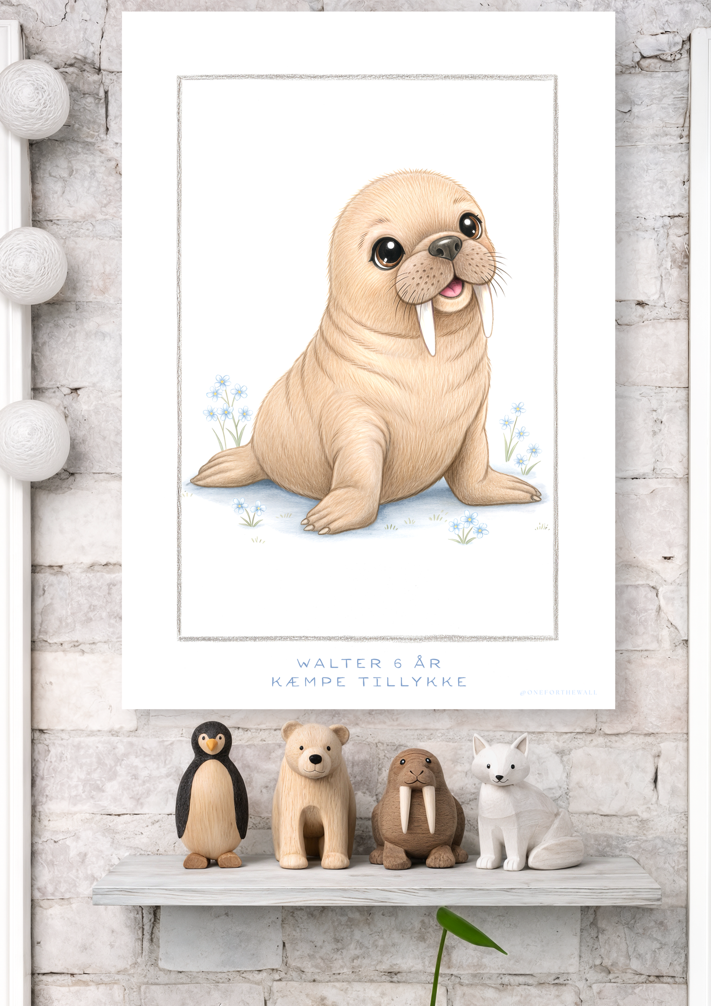 Little Walrus - Art Print