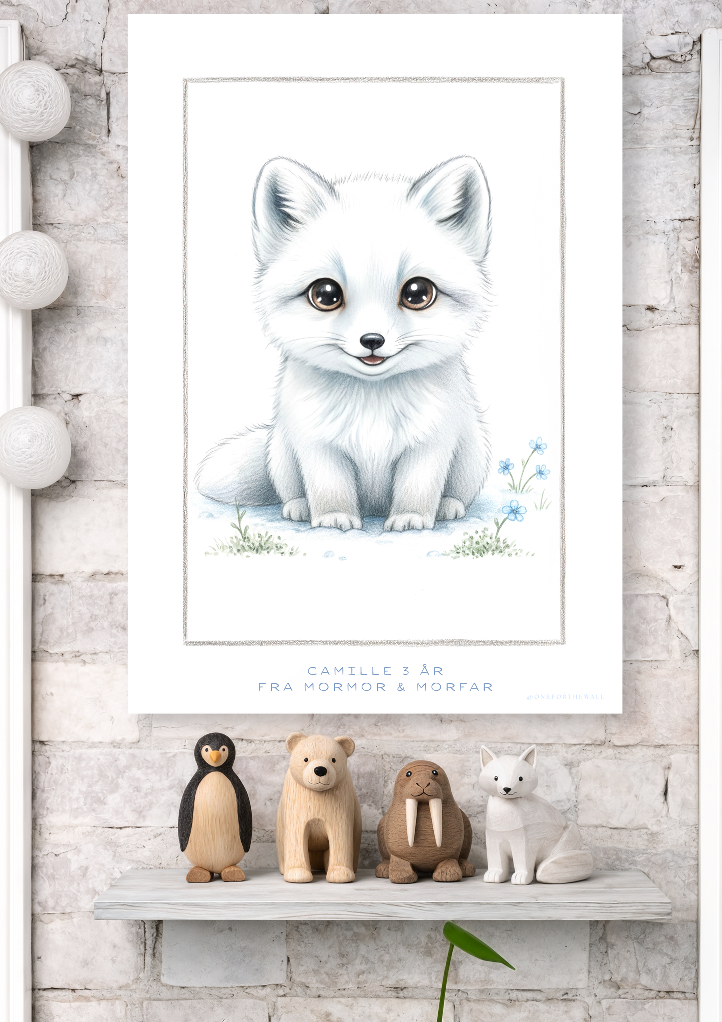 Little Arctic Fox - Art Print