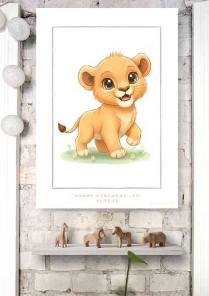 El pequeño león - Lámina artística