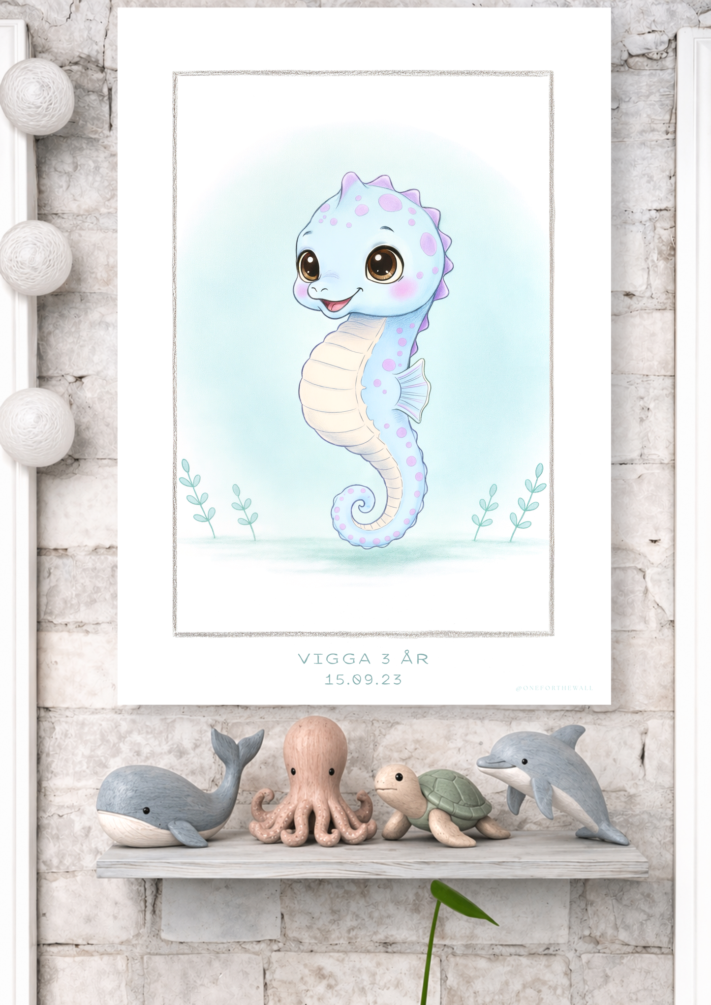 Little Seahorse - Art Print