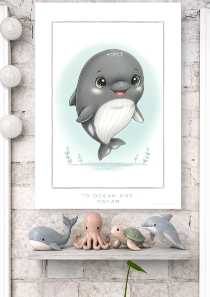 Pequeña Ballena - Lámina artistica