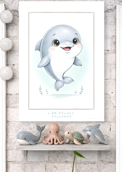 Little Dolphin - Art Print