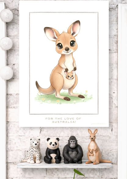 Little Kangaroo - Art Print