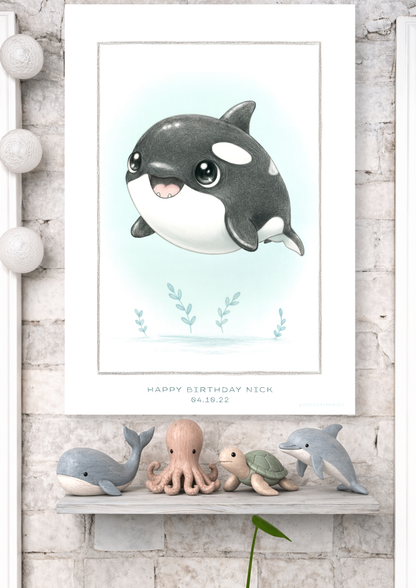 Little Orca - Art Print