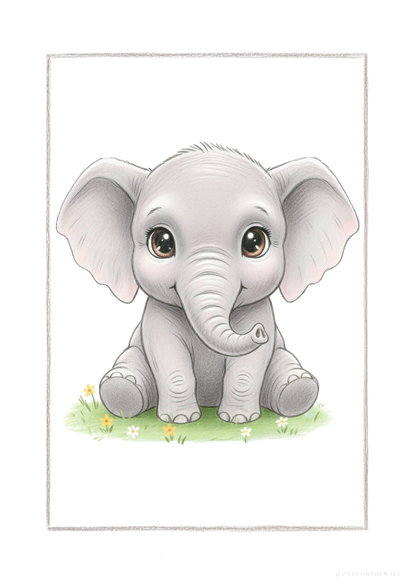 El Pequeño Elefante - Lámina Artística