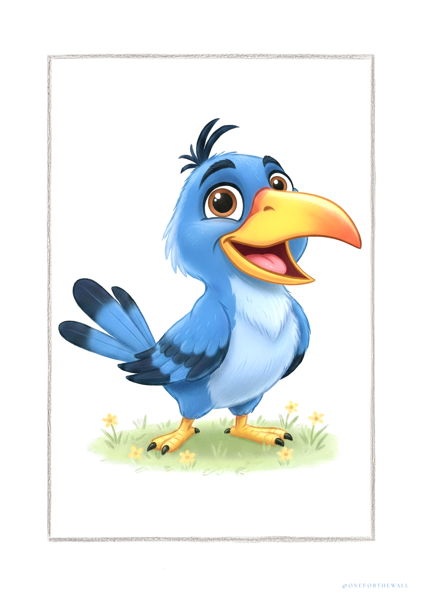El pequeño cálao - Lámina artística