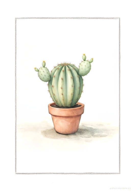 Cactus Opuntia - Art Print
