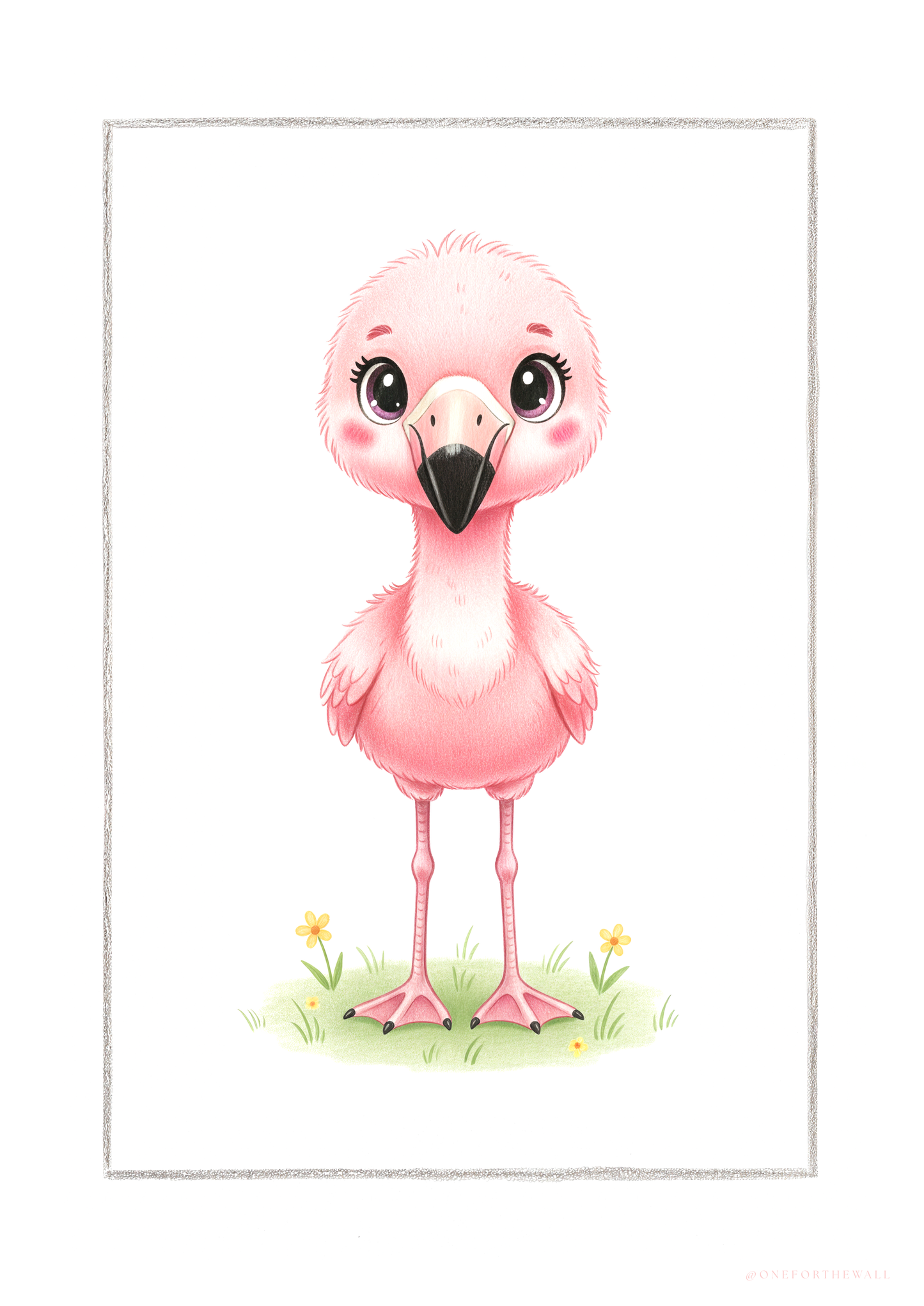 Little Flamingo - Art Print