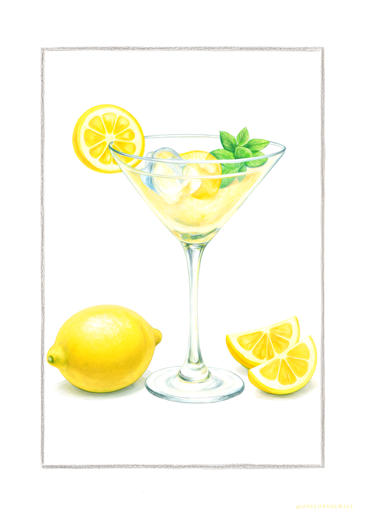 Limone Martini - Lámina artística