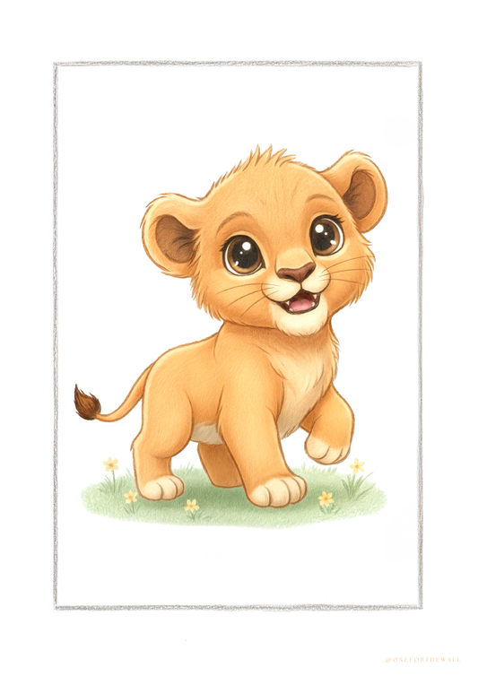 El pequeño león - Lámina artística