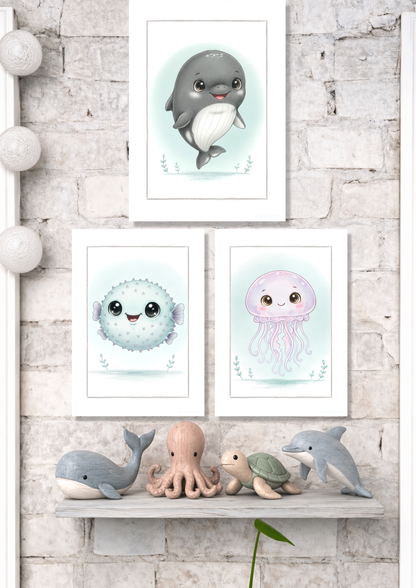 Pequeña Ballena - Lámina artistica