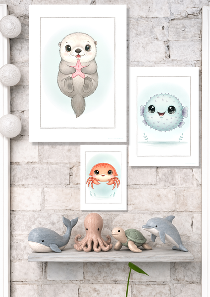 Little Otter - Art Print
