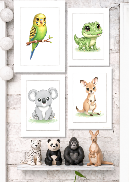 Little Budgie - Art Print