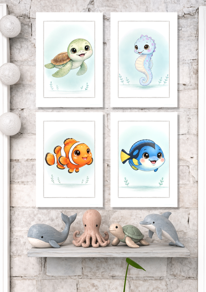 Little Turtle - Art Print