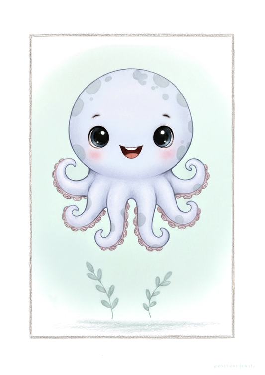El pequeño pulpo - Lámina Artistica