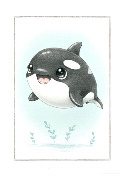 Little Orca - Art Print
