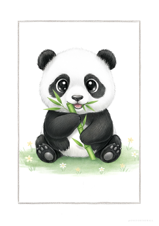 Pequeño Panda - Lámina Artistica