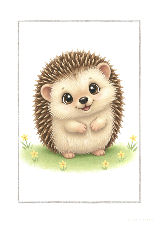 Little Hedgehog - Art Print