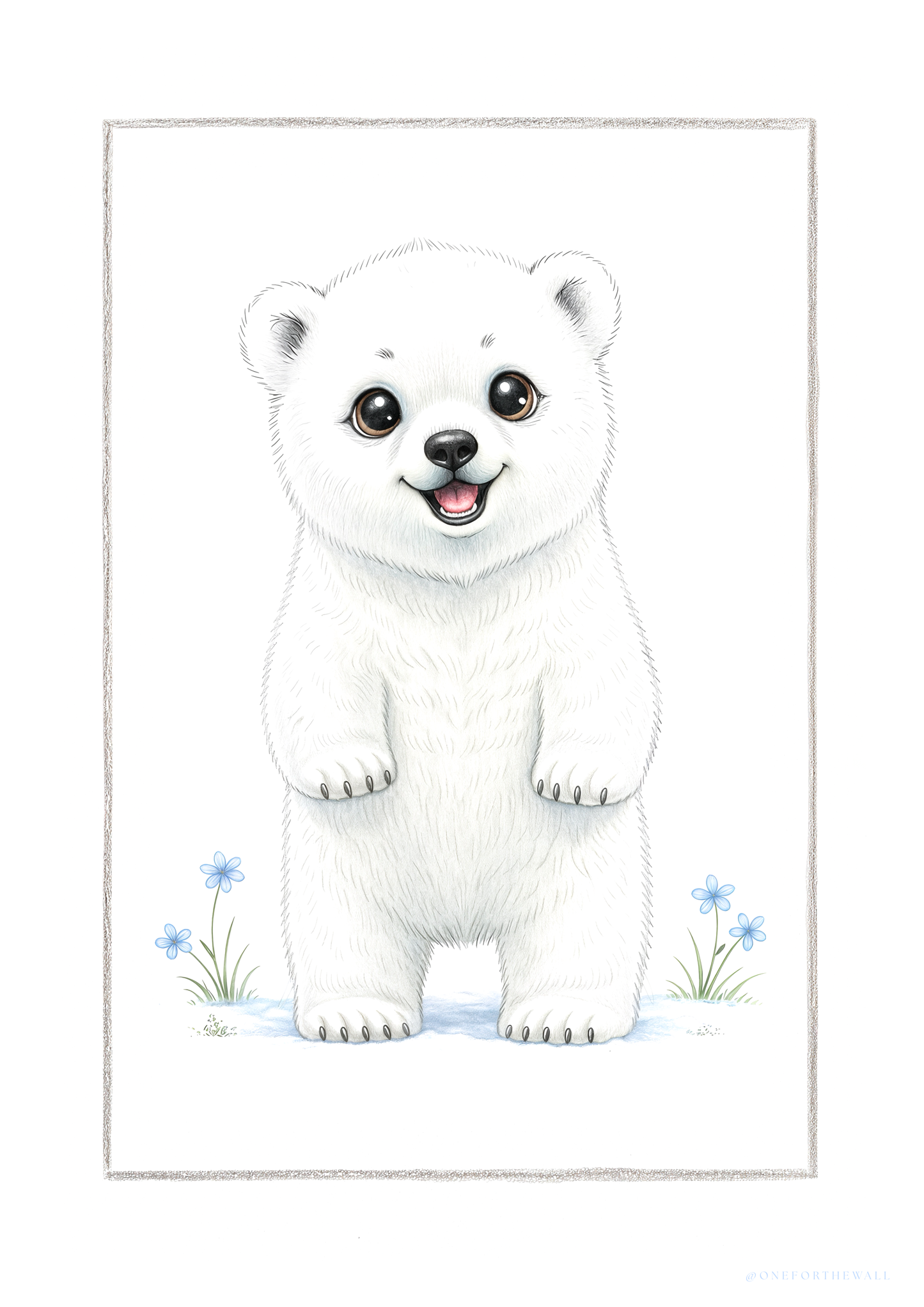 Little Polar Bear - Art Print