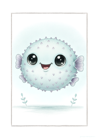 Little Puffer - Art Print