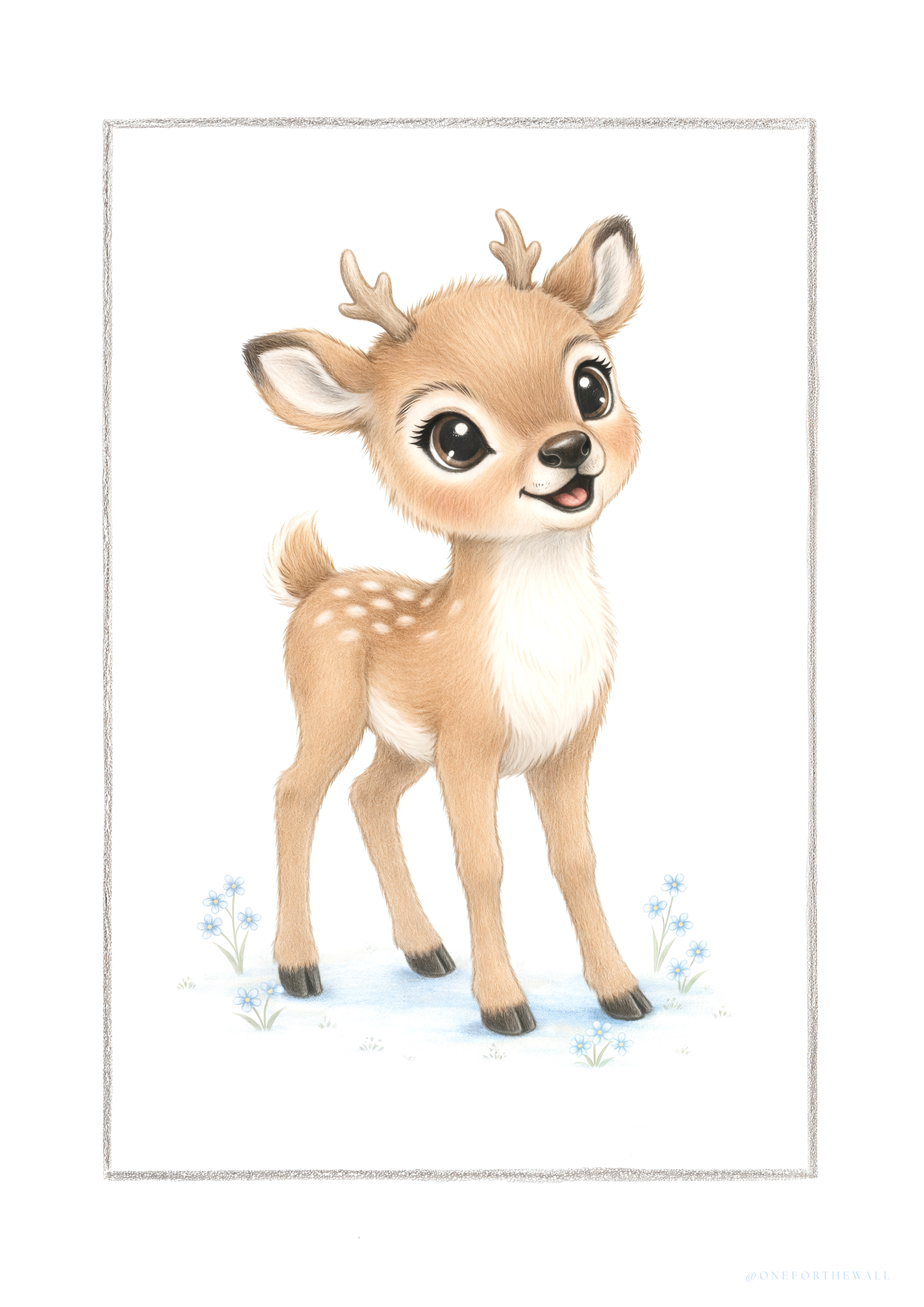 Little Reindeer - Art Print