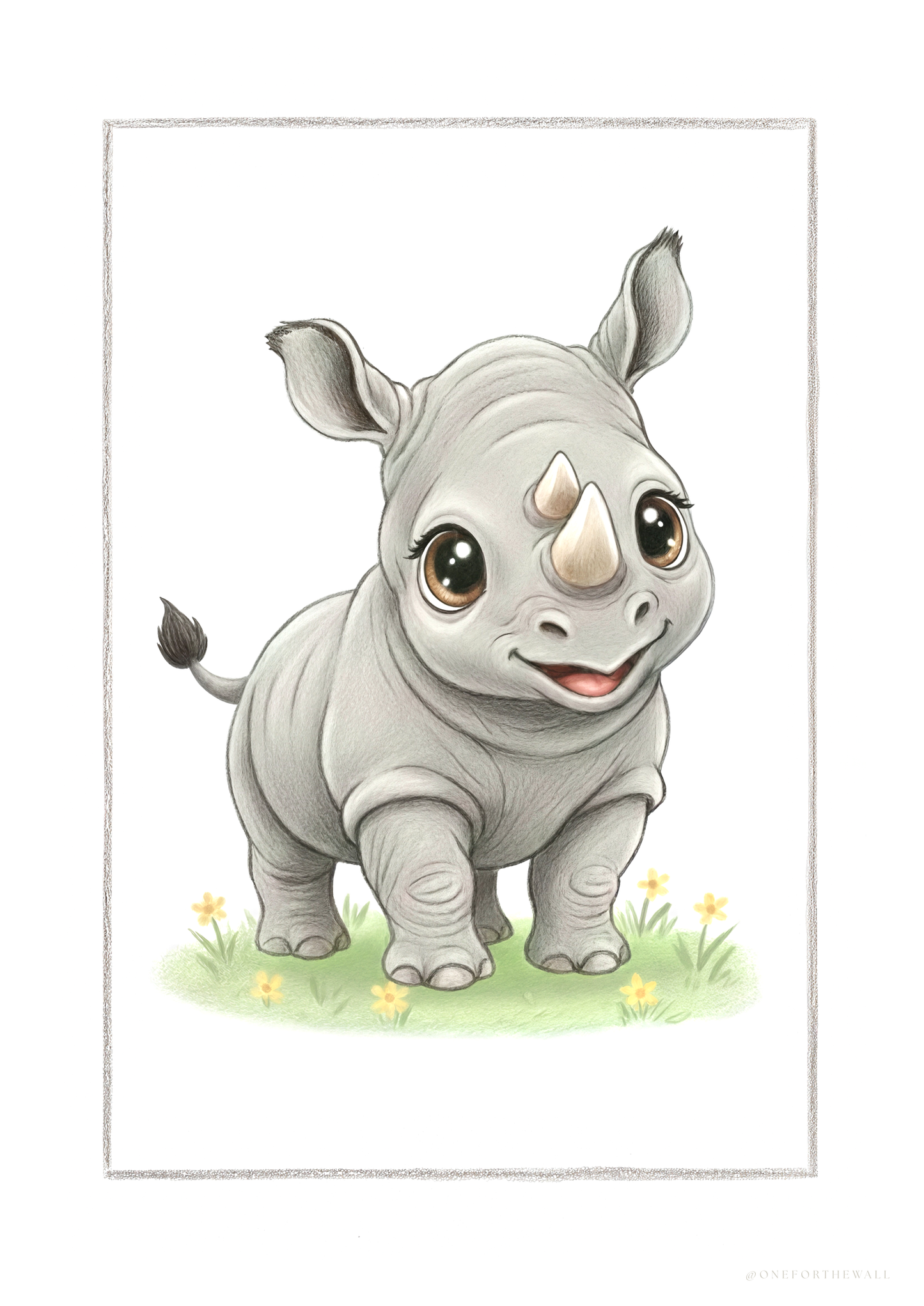 El Pequeño Rinoceronte - Lámina Artística