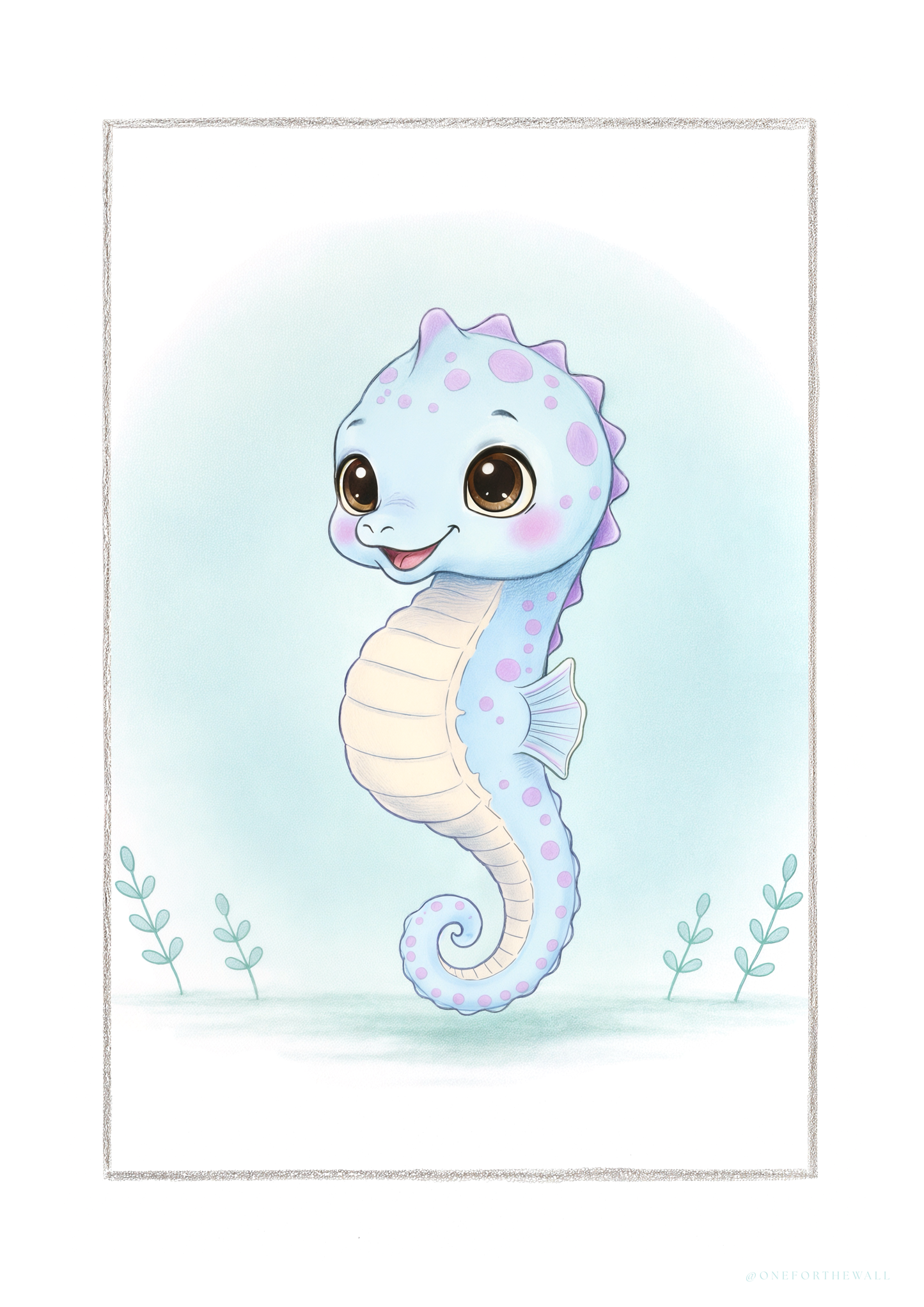 Little Seahorse - Art Print