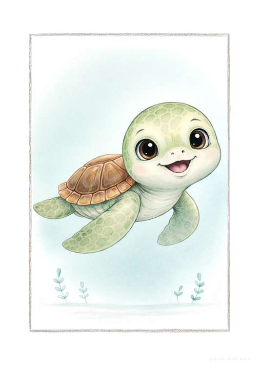 La Pequeña Tortuga - Lámina Artística
