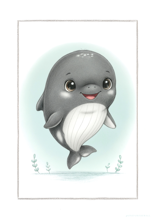 Pequeña Ballena - Lámina artistica